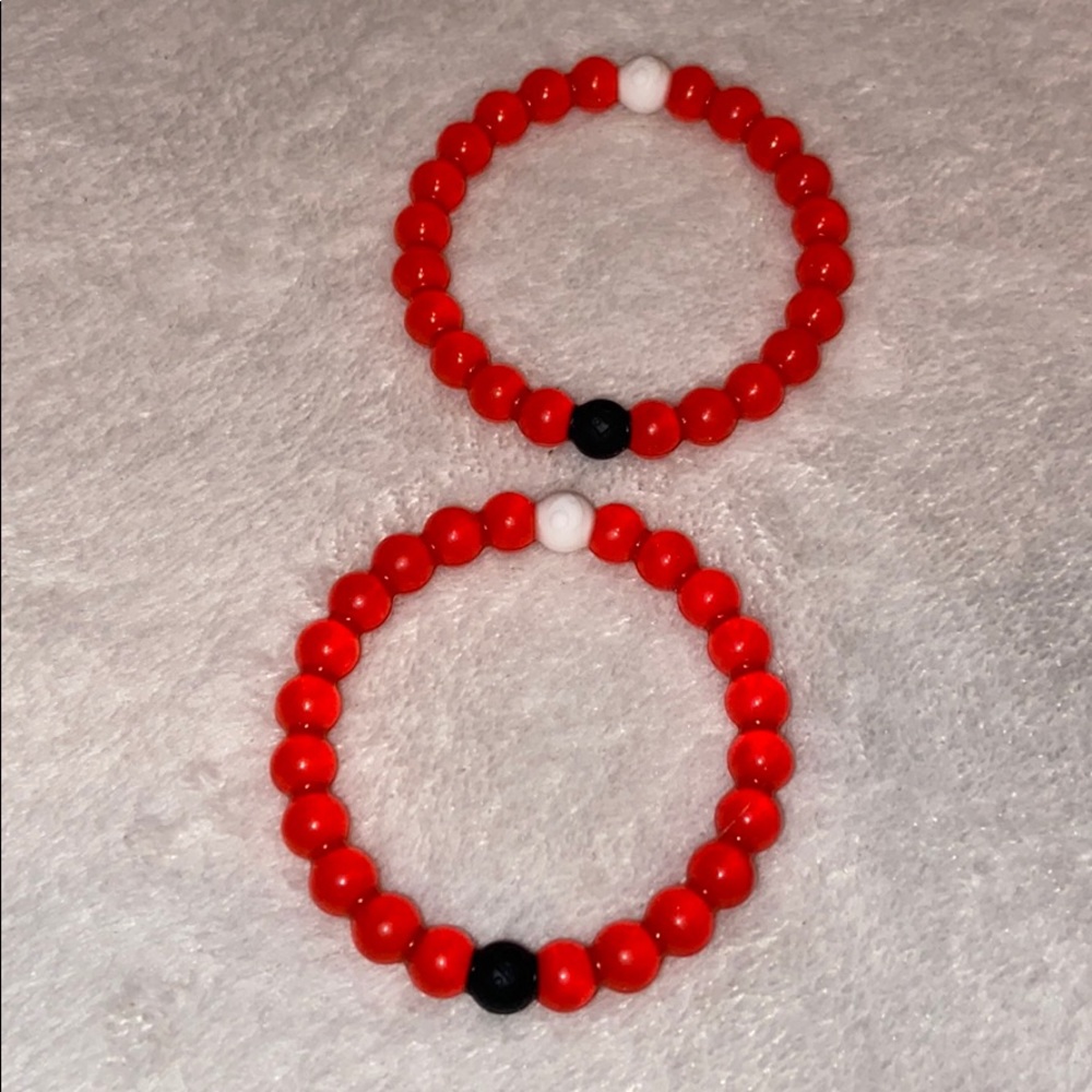 2 authentic red lokai bracelets (size small)